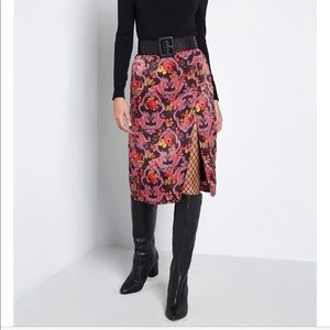 ModCloth Satin A Line Skirt, Size XXL
